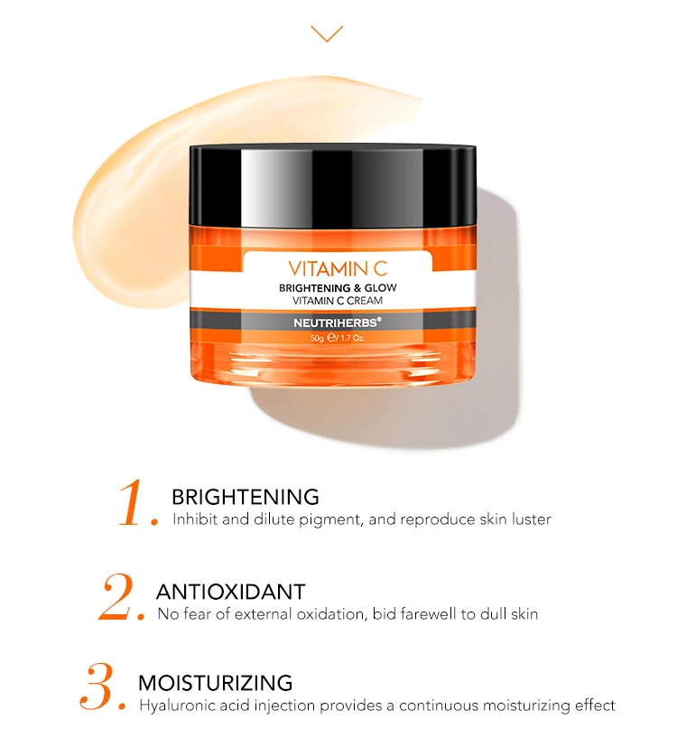Private Label Wholesale Facial Skincare Bleaching Whitening Brightening Vitamin C Face Cream